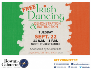 Irish Dancing event poster